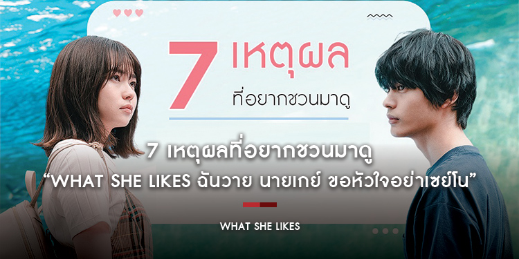 7 เหตุผลที่อยากชวนมาดู “What She Likes ฉันวาย นายเกย์ ขอหัวใจอย่าเซย์โน”
